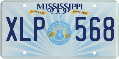 MS license plate XLP568