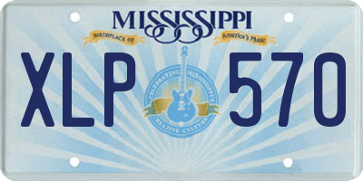 MS license plate XLP570