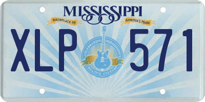 MS license plate XLP571