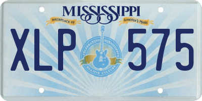 MS license plate XLP575