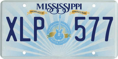 MS license plate XLP577