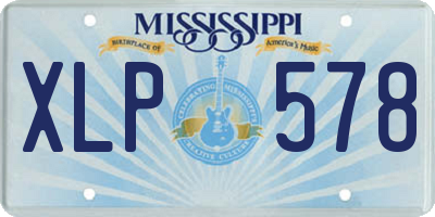 MS license plate XLP578