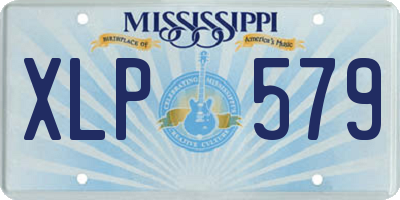 MS license plate XLP579