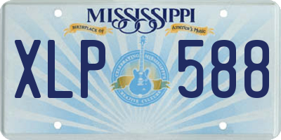 MS license plate XLP588