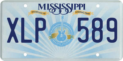 MS license plate XLP589