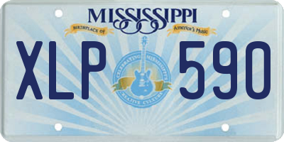 MS license plate XLP590