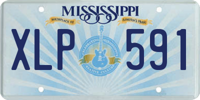 MS license plate XLP591