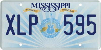 MS license plate XLP595