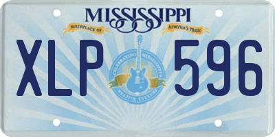 MS license plate XLP596