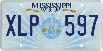 MS license plate XLP597