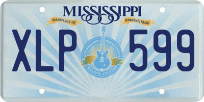 MS license plate XLP599