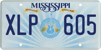 MS license plate XLP605