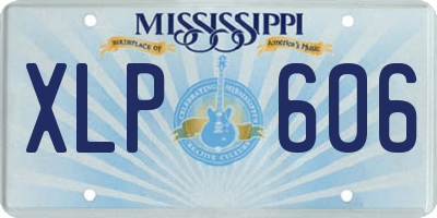 MS license plate XLP606