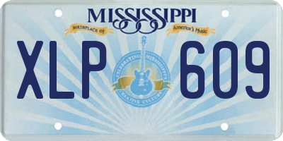 MS license plate XLP609