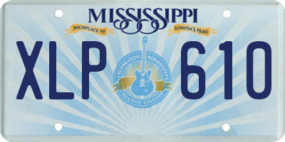 MS license plate XLP610