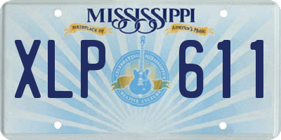MS license plate XLP611