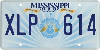 MS license plate XLP614