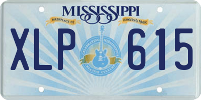 MS license plate XLP615