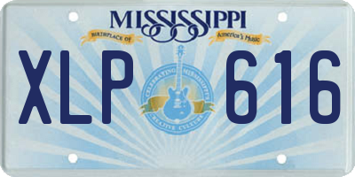 MS license plate XLP616
