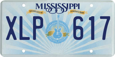 MS license plate XLP617