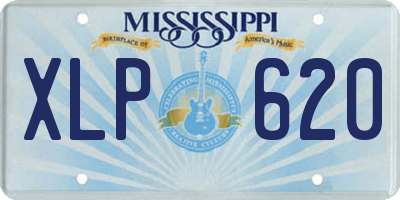 MS license plate XLP620