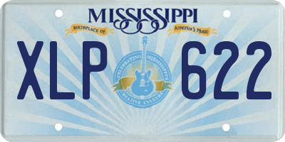 MS license plate XLP622
