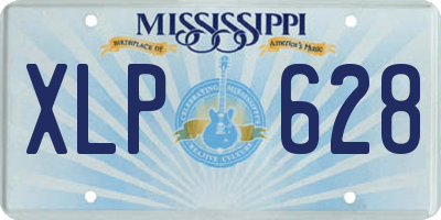 MS license plate XLP628