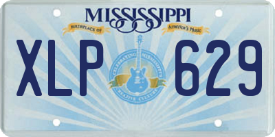 MS license plate XLP629