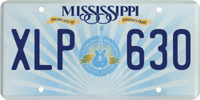MS license plate XLP630