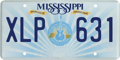 MS license plate XLP631