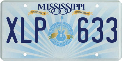 MS license plate XLP633