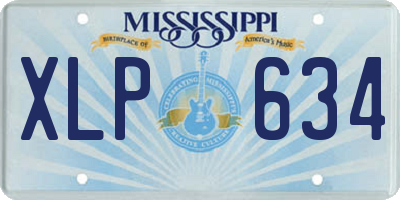 MS license plate XLP634