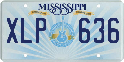 MS license plate XLP636
