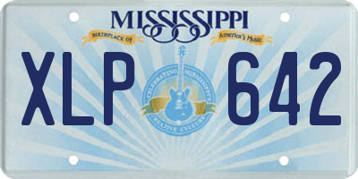 MS license plate XLP642