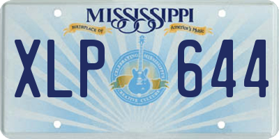 MS license plate XLP644