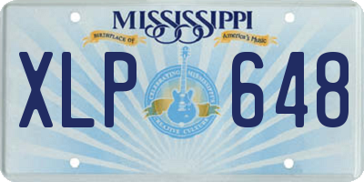 MS license plate XLP648