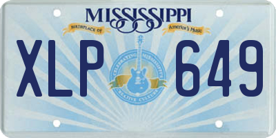 MS license plate XLP649