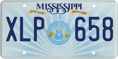 MS license plate XLP658