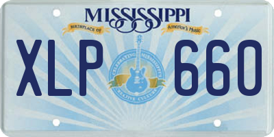 MS license plate XLP660