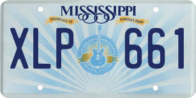 MS license plate XLP661