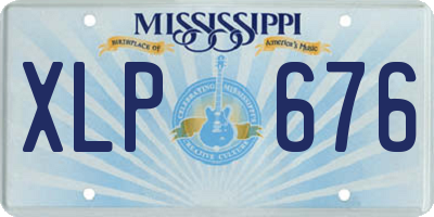 MS license plate XLP676