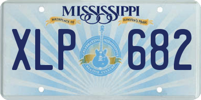 MS license plate XLP682