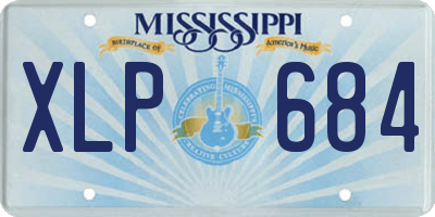 MS license plate XLP684