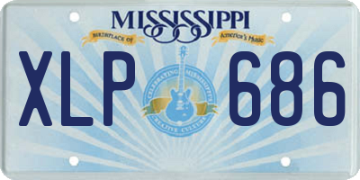 MS license plate XLP686