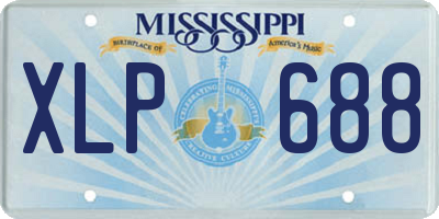 MS license plate XLP688