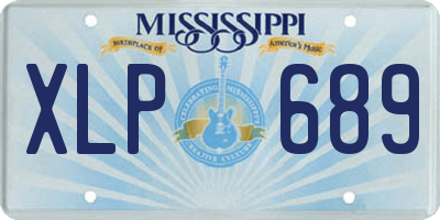 MS license plate XLP689