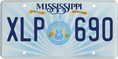 MS license plate XLP690