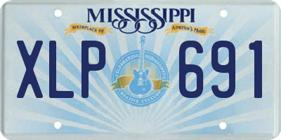 MS license plate XLP691