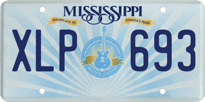 MS license plate XLP693