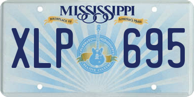 MS license plate XLP695